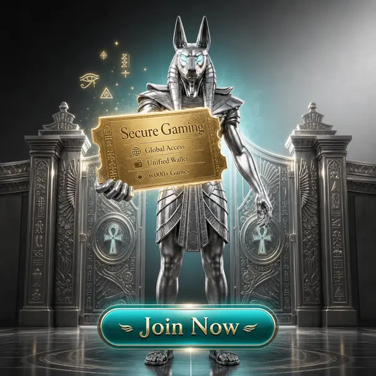 Il Guardiano presenta l'accesso al gioco sicuro su Winaura Casino con verifica dorata