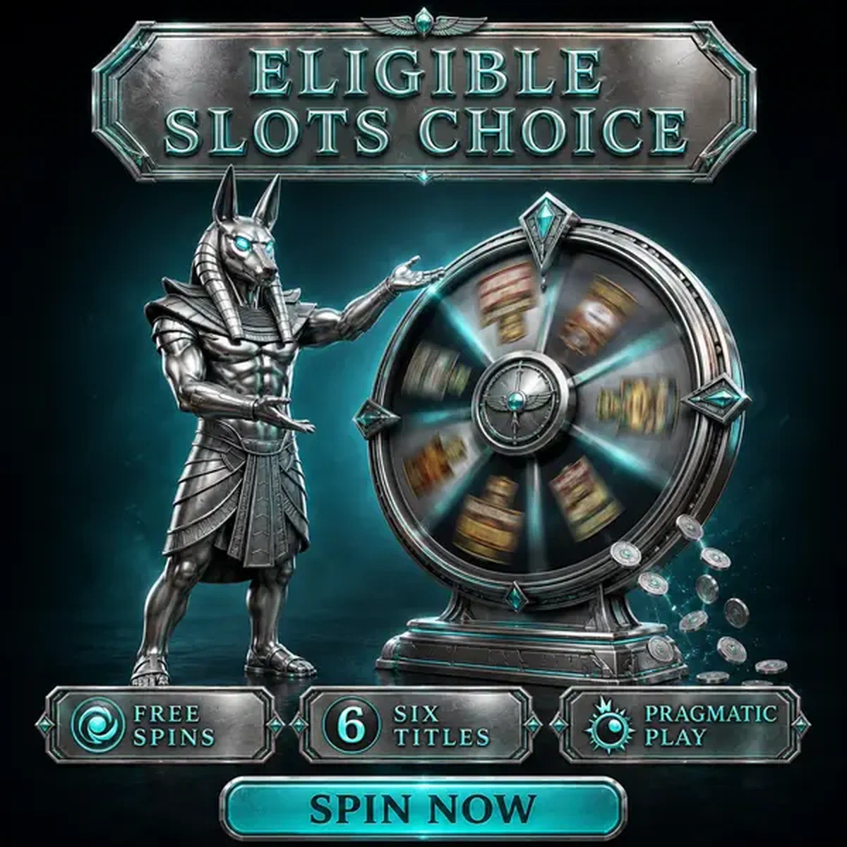 Guardiano argentato che presenta la ruota dei giri gratuiti presso Slot Idonee e Selezione Provider Casino