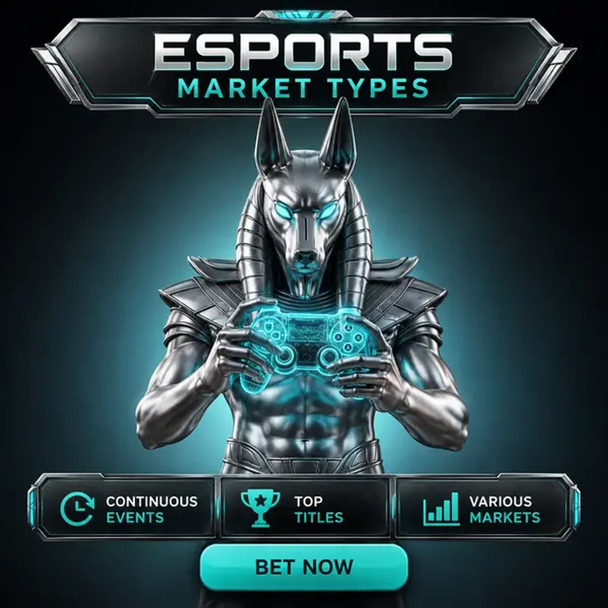 Guardiano del portale che analizza dati scommesse esport su Winaura esaminando controller da gioco luminoso